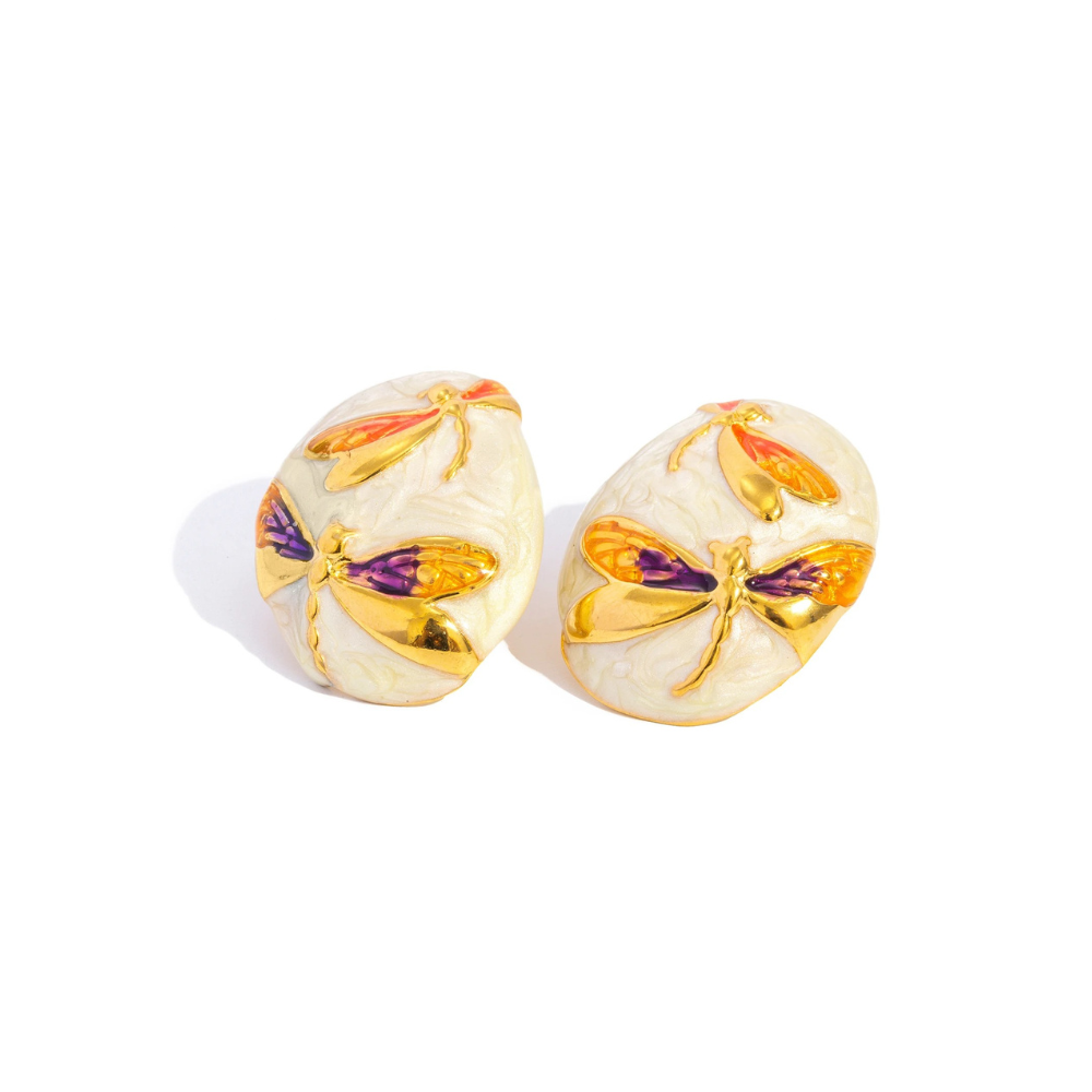PENDIENTES LIBÉLULA CELESTIAL - ORO