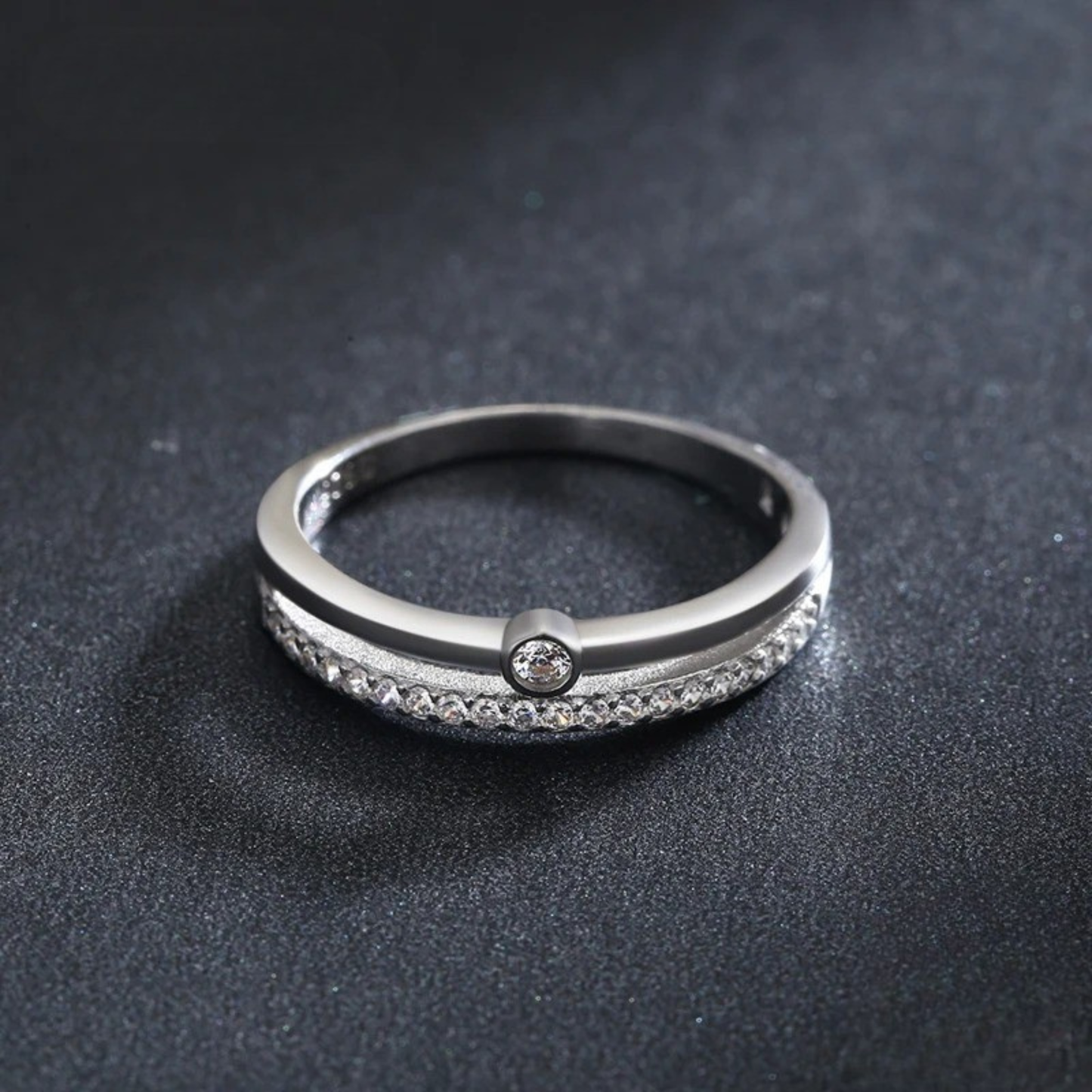 ANILLO AURA BLANCA - PLATA