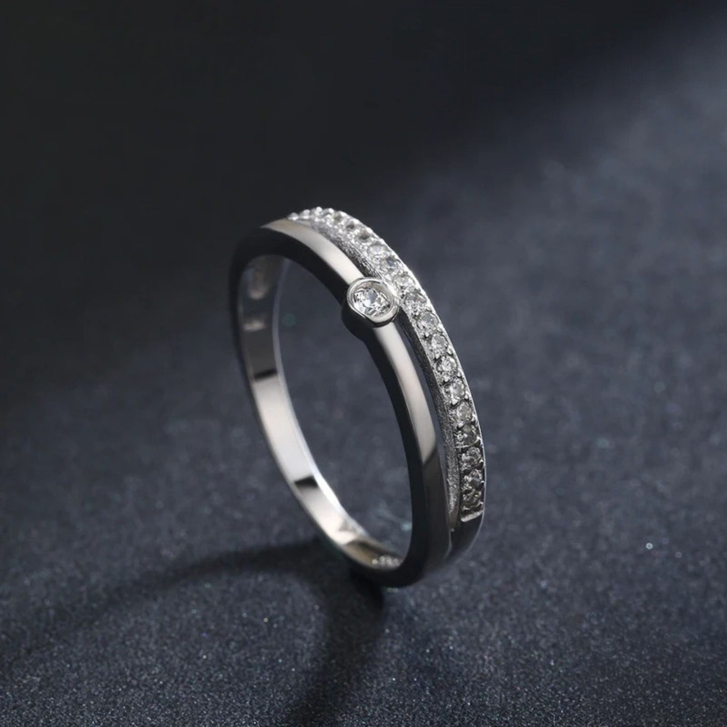 ANILLO AURA BLANCA - PLATA