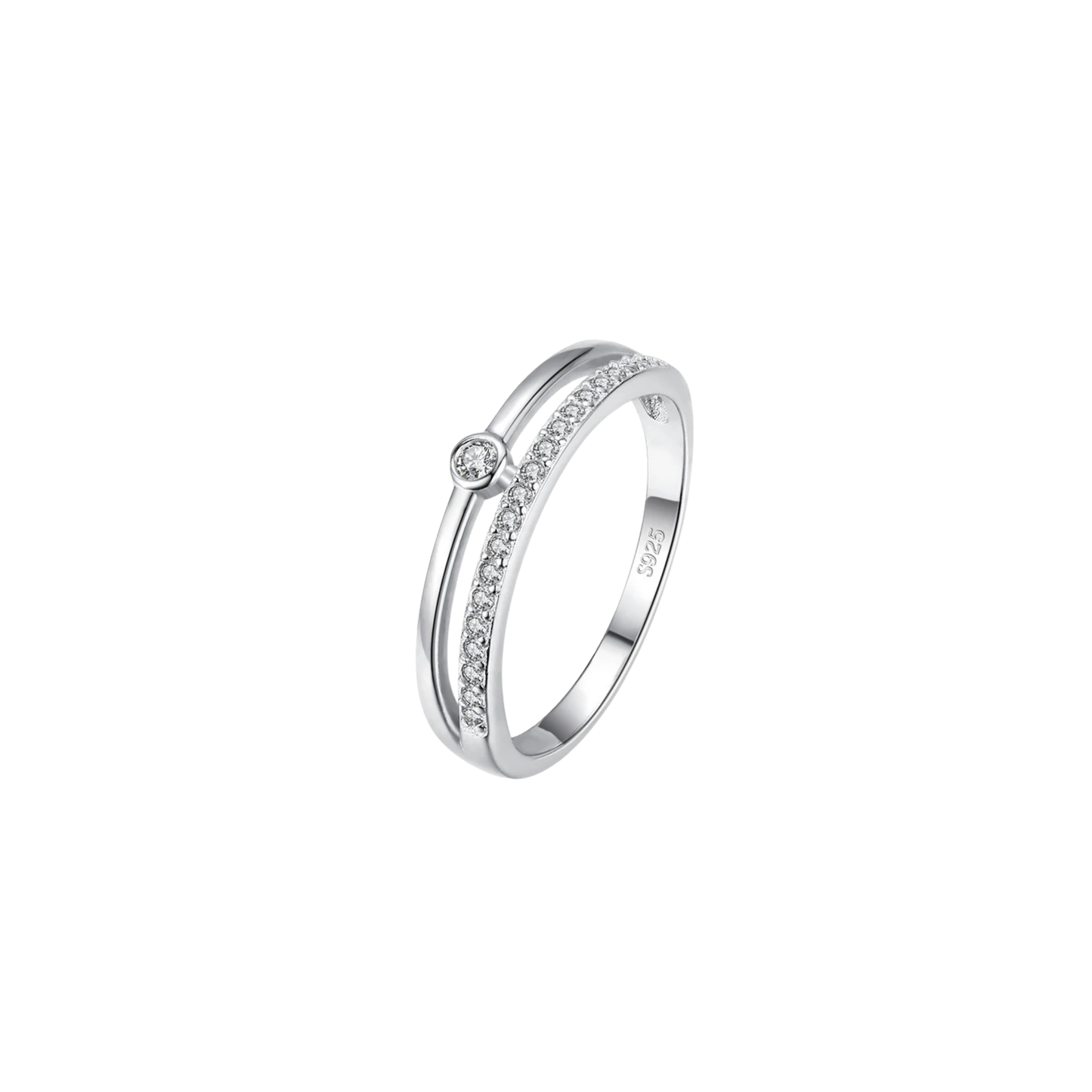 ANILLO AURA BLANCA - PLATA