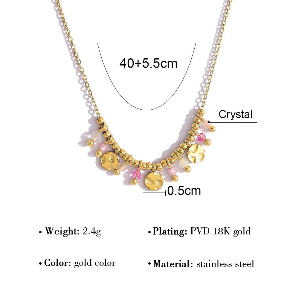 COLLAR DE PÉTALOS DE ROSA - ORO