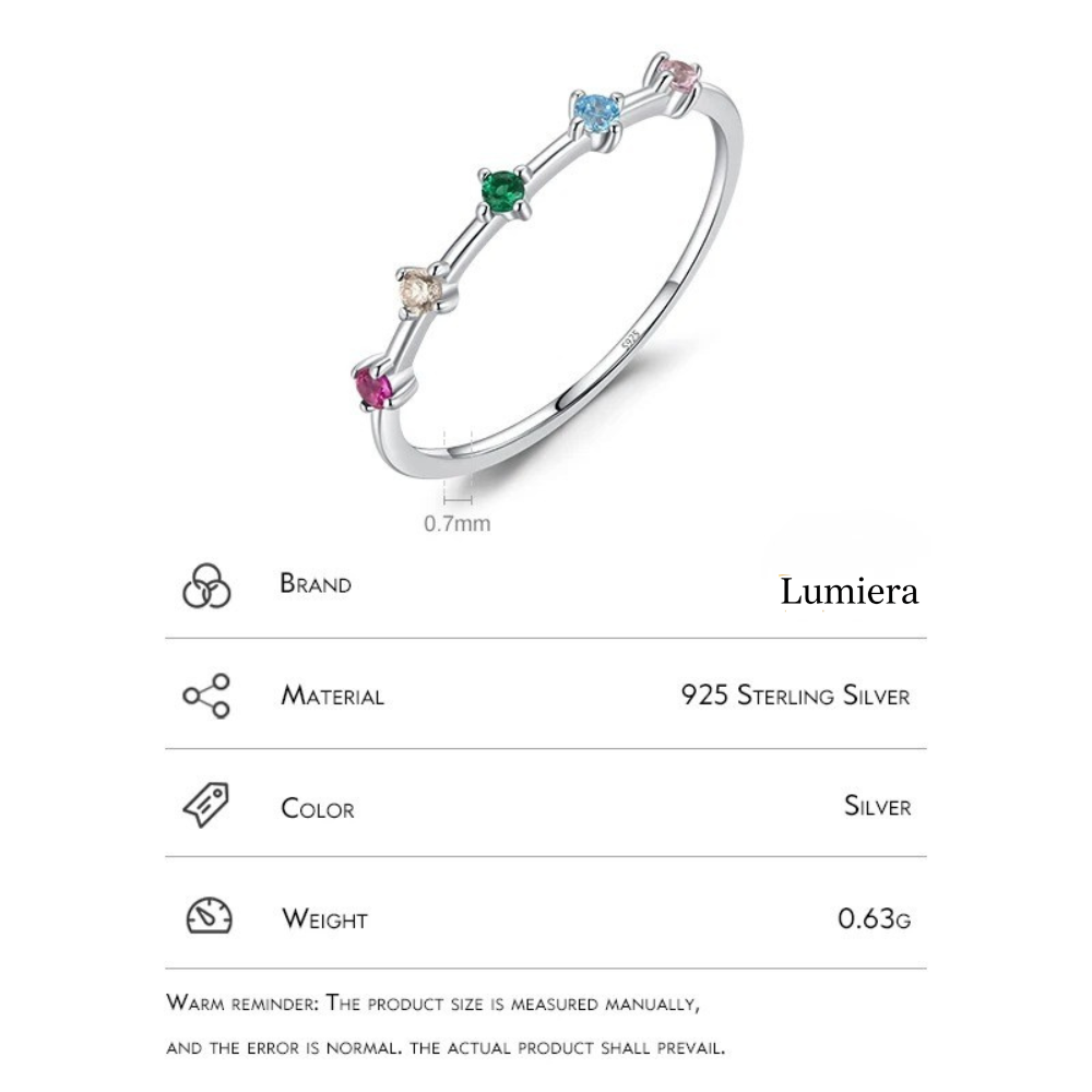 ANILLO IRIS - PLATA