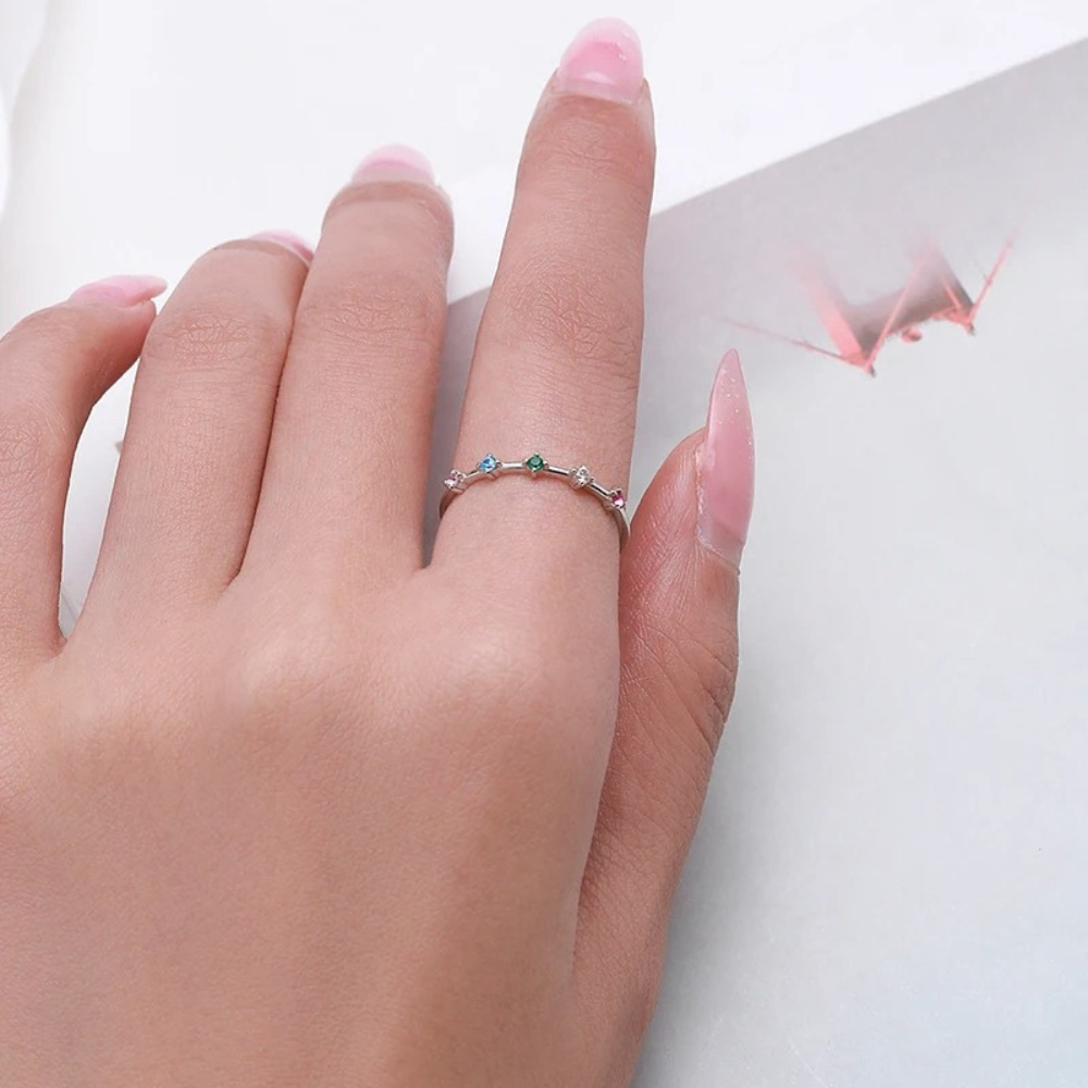 ANILLO IRIS - PLATA