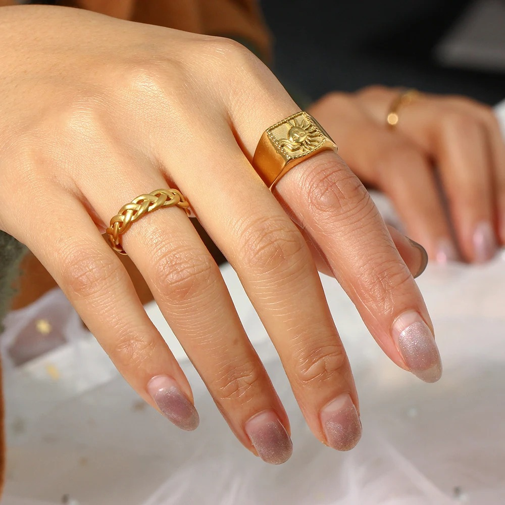 ANILLO SOL DORADO - ORO