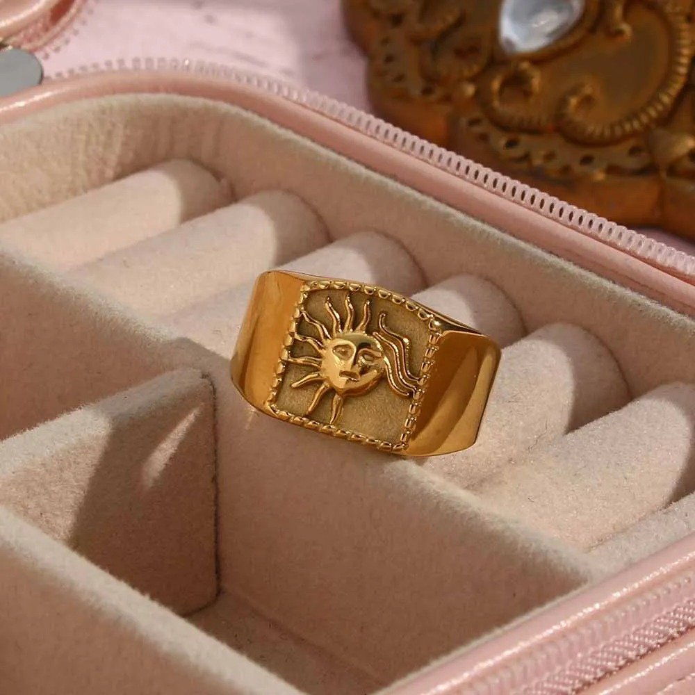 ANILLO SOL DORADO - ORO