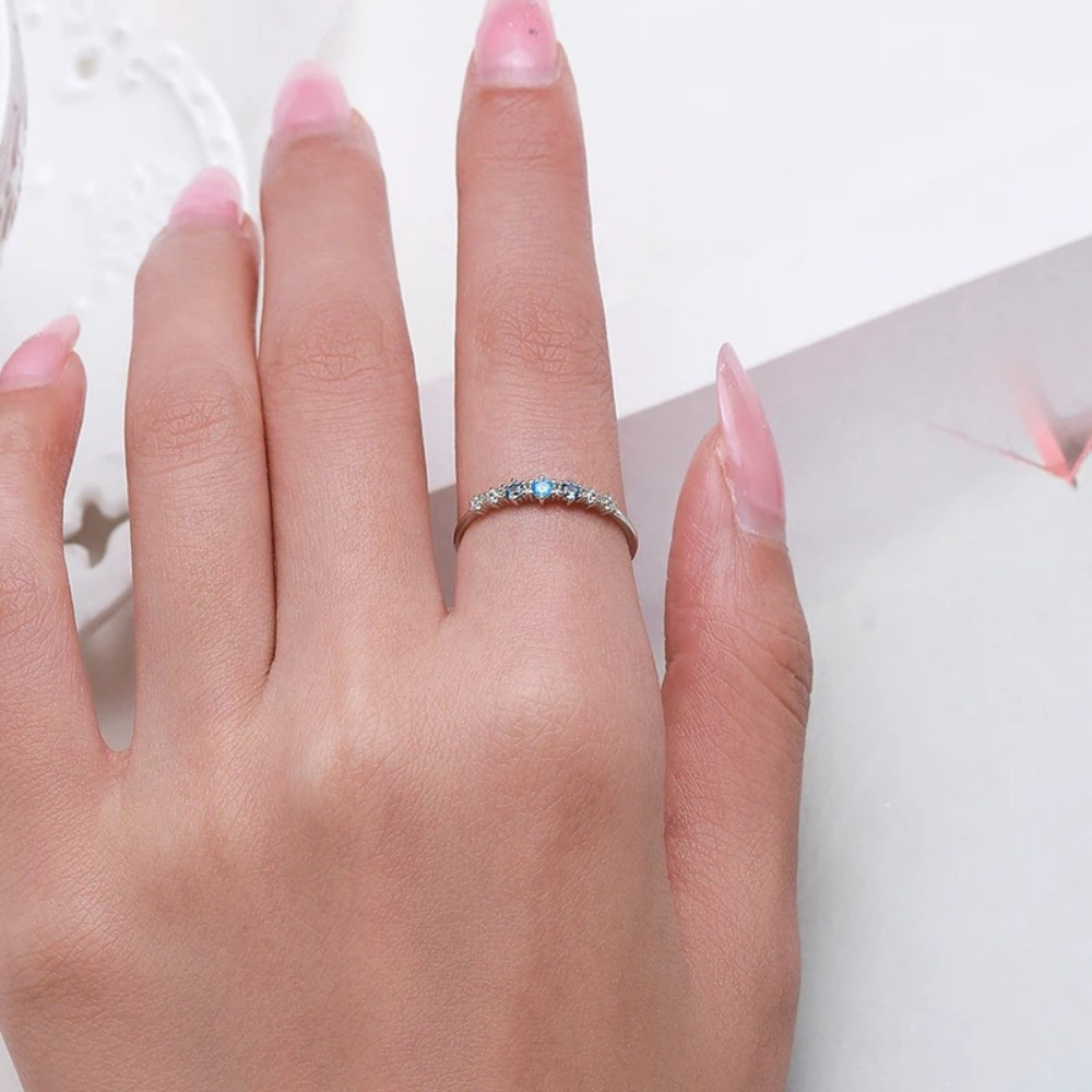 ANILLO FLOR DEL OCÉANO - PLATA
