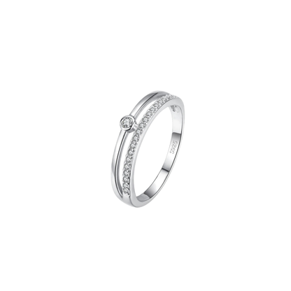 ANILLO AURA BLANCA - PLATA