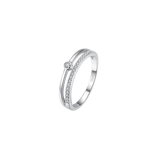 ANILLO AURA BLANCA - PLATA