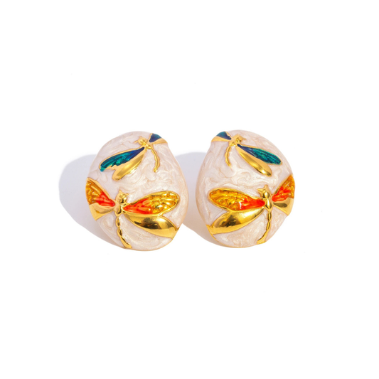 PENDIENTES LIBÉLULA CELESTIAL - ORO