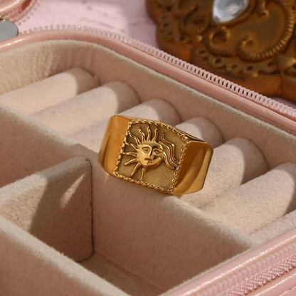 ANILLO SOL DORADO - ORO