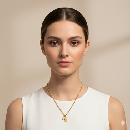 COLLAR DE PUNTA BRILLANTE - ORO